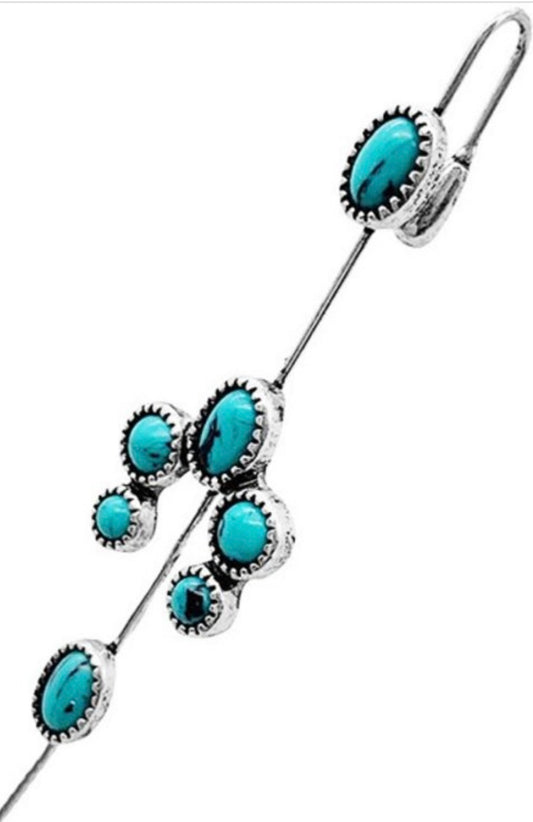 TURQUOISE EAR PIN